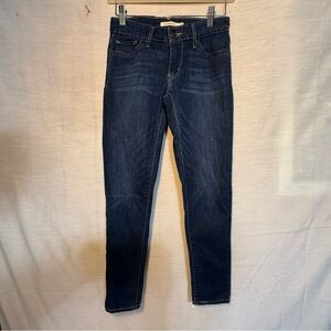 Levi’s 711 Skinny Ankle Jeans Size 25 Dark Wash
